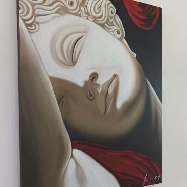 DIPINTO OLIO SU TELA PEGASO