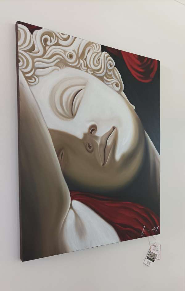 DIPINTO OLIO SU TELA PEGASO