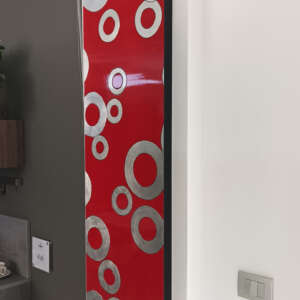 QUADRO FOGLIA ORO E ARGENTO
