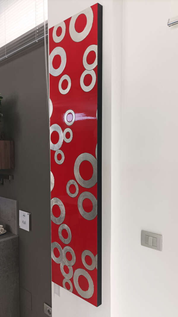 QUADRO FOGLIA ORO E ARGENTO